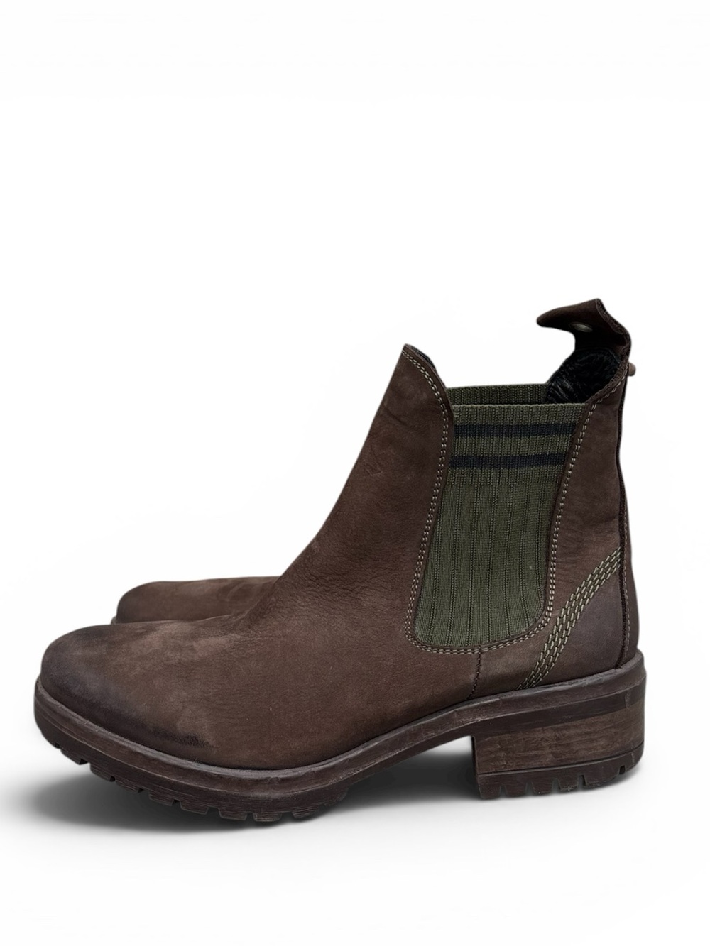 Bueno Florida Chelsea Boots Brown Leather Size 39